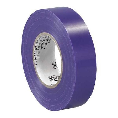 Electrical Tape, 7.0 Mil, 3/4x 20 Yds., Purple, 200/Case