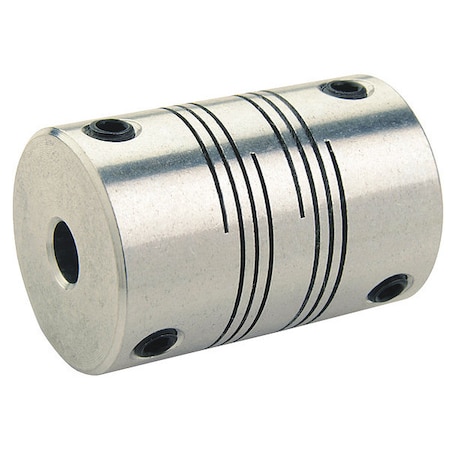 Motion Control Coupling,6 Beam,13x12mm,Aluminum,OD 31.8mm,L 44.5mm