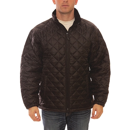 Jacket,Quilted Insulated,L,Black