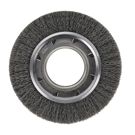 Crimped Wire Wide Face Wheel Brush,8