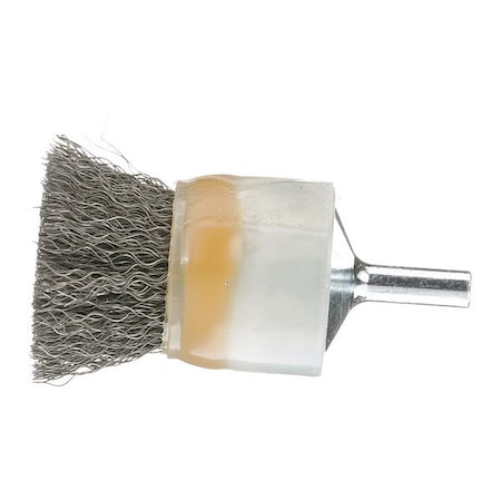 Crimped Wire Coated End Brush,1/2