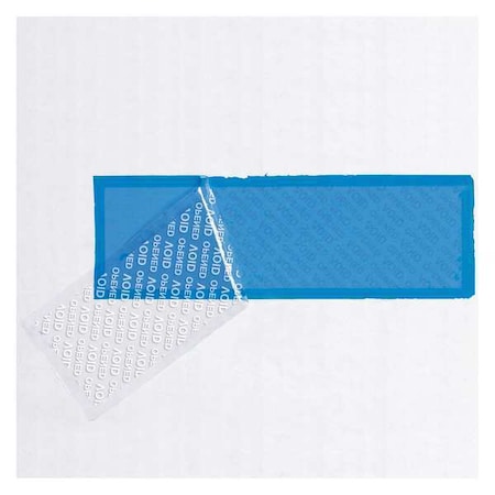 Tape Logic® Security Strips On A Roll, 3.9 Mil, 2 X 5 3/4, Blue, 1/Case