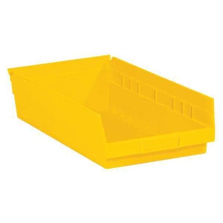 Shelf Bin, Yellow, 8 PK