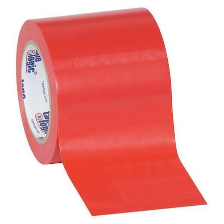 Tape Logic® Solid Vinyl Safety Tape, 6.0 Mil, 4 X 36 Yds., Red, 3/Case