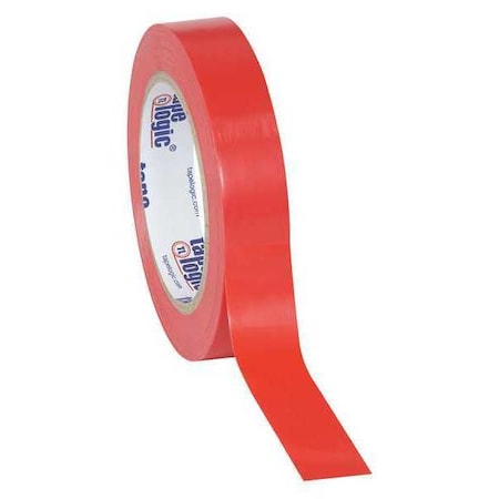 Tape Logic® Solid Vinyl Safety Tape, 6.0 Mil, 1 X 36 Yds, Red, 48/Case