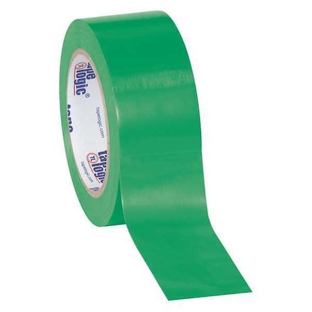 Tape Logic® Solid Vinyl Safety Tape, 6.0 Mil, 2 X 36 Yds., Green, 24/Case