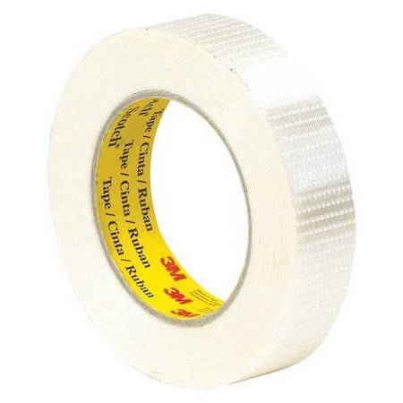 3M™ 8959 Bi-Directional Strapping Tape, 5.7 Mil, 1 X 55 Yds., Clear, 6/Case