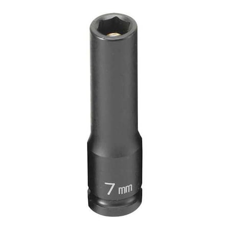 SOC 7MM 1/4D IMP MAG 6PT DP BLK