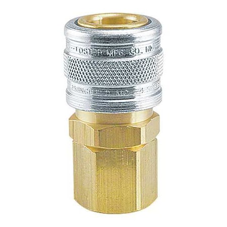 Manual Socket,1/4FPT,Brass/Steel