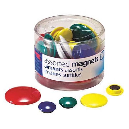 Magnet,Circle,Sizes/Colors,Assrtd