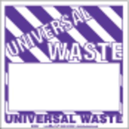 Universal Waste Label Unruld Vinyl, Pk100