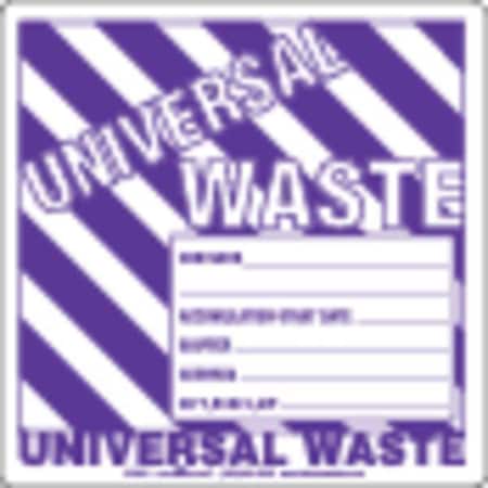 Universal Waste Label Gen Info Rld, Pk100