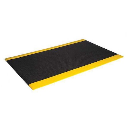 Antifatigue Supreme Mat, Black/Yellow, 5 Ft. L X 3 Ft. W