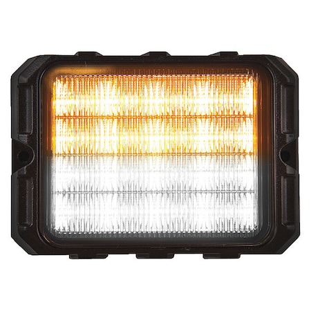 Strobe Light,LED,Amber/Clear,4.75