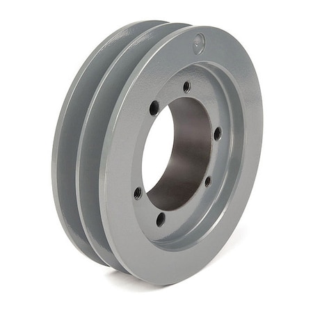 V-Belt Pulley,1/2-2-15/16Bushed,21.2