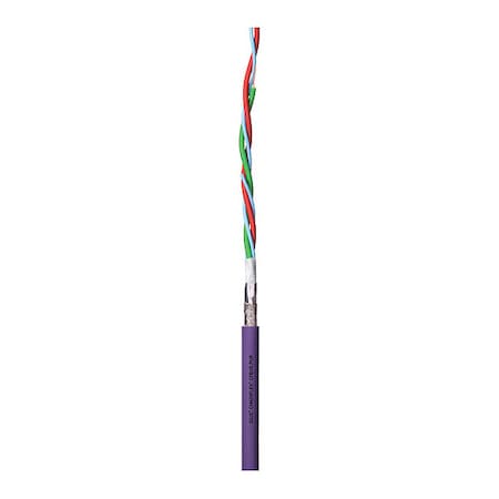 Oil Res Ethernet Cable,CAT6,PUR,100ft