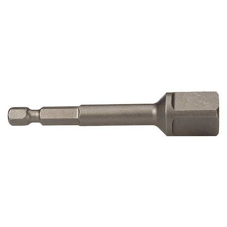 Adapter,5/16 Male Hex Dr 1/2 Sq 3 OAL