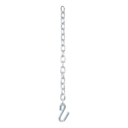 Safety Chain,1 S-Hook,Clr Zinc,27,80300