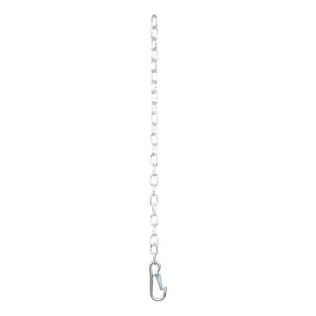 Sfty Chain,1 Snap Hook,Clr Znc,27,80312
