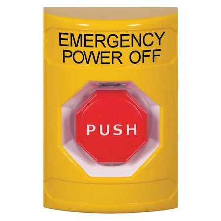 Emergency Power Off Push Button,Yellow