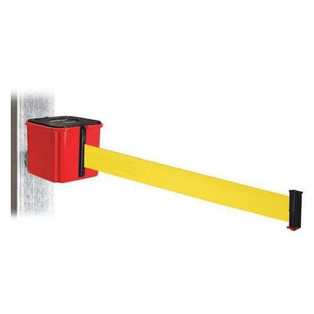 Belt Barrier,4-1/4 H,Yellow Belt