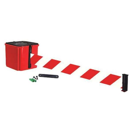 Belt Barrier,Red/White Striped Belt,4 H