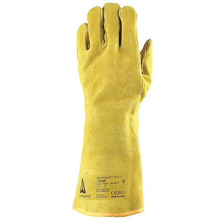 MIG Welding Gloves, Cowhide Palm, L, PR