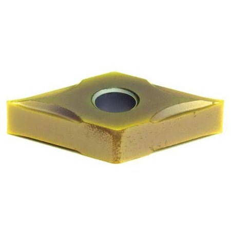 Diamond Turning Insert, Diamond, 1/2 In, DNGG, 55  Degrees, 0.0079 In, Cermet