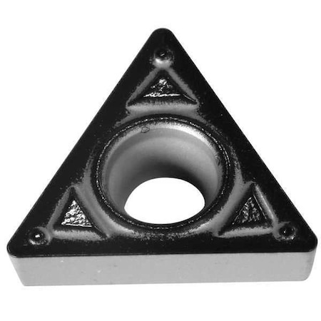Triangle Turning Insert, Triangle, 3/8 In, TCMT, 0.0468 In, Carbide