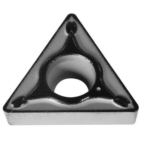 Triangle Turning Insert, Triangle, 3/8 In, TCMT, 0.0312 In, Carbide
