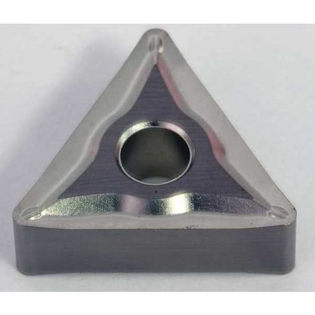 Triangle Turning Insert, Triangle, 3/8 In, TNGG, 0.0156 In, Cermet