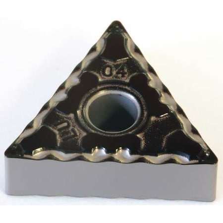 Triangle Turning Insert, Triangle, 3/8 In, TNMG, 0.0312 In, Carbide