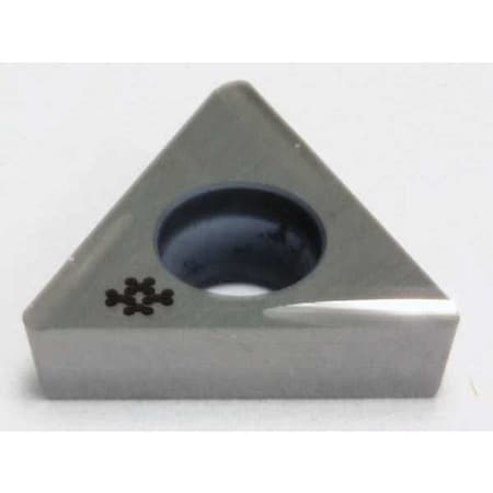 Triangle Turning Insert, Triangle, 7/32 In, TPGT, 0.0156 In, Cermet
