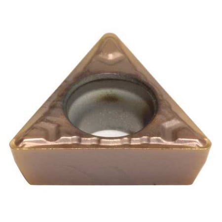 Triangle Turning Insert, Triangle, 1/4 In, TPMT, 0.0156 In, Carbide