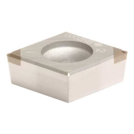 Diamond Turning Insert, Diamond, 3/8 In, CCGT, 80  Degrees, 1/32 In, CBN