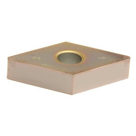 Diamond Turning Insert, Diamond, 1/2 In, DNGA, 55  Degrees, 3/64 In, CBN