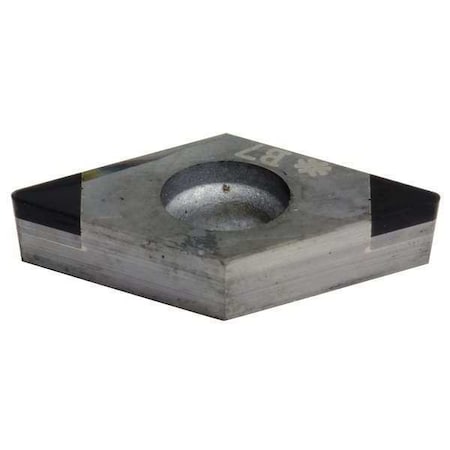 Diamond Turning Insert, Diamond, 3/8 In, DCGA, 55  Degrees, 1/32 In, CBN