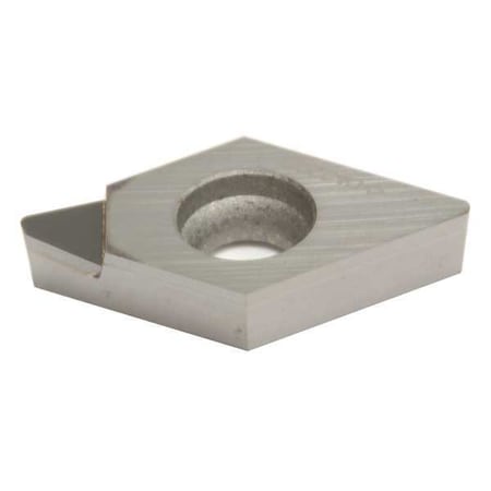 Diamond Turning Insert, Diamond, 1/4 In, DCMX, 55  Degrees, 0.0079 In, PCD