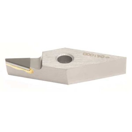 Diamond Turning Insert, Diamond, 3/8 In, VCMX, 35  Degrees, 3/64 In, PCD