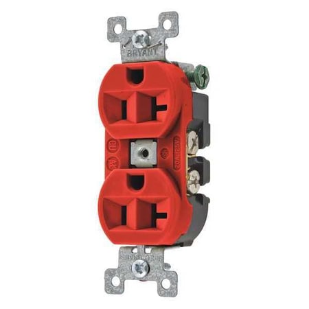 20A Duplex Receptacle 125VAC 5-20R RD