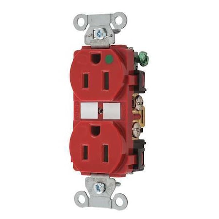 15A Duplex Receptacle 125VAC 5-15R RD