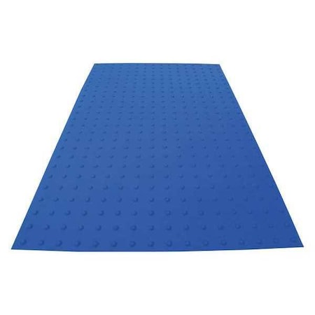 ADA Warning Pad, Blue, 5 Ft. L, No Anchors