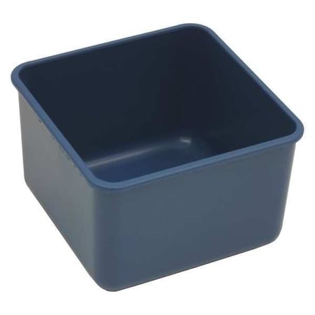 Detectable Square Storage Box,Plastic,Blue,800mL