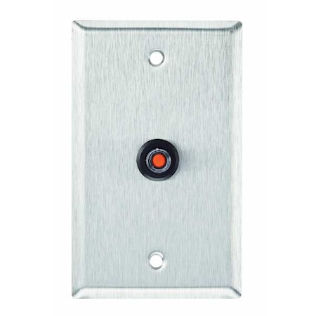 Wall Plate,Single Gang,Stainless Steel