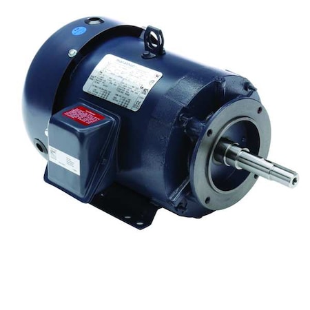 Close-Coupled Pump Motor,12.0/6.0A,5 HP