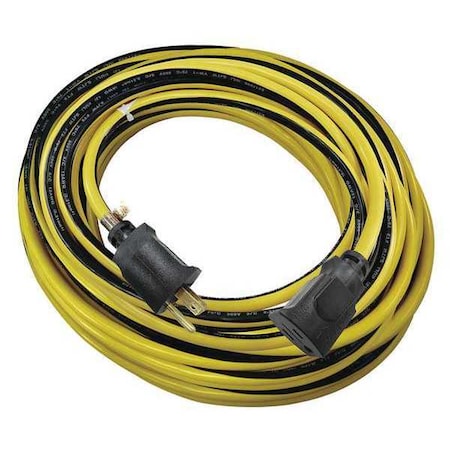 50 Ft. Extension Cord 12/3 Gauge YL/BK