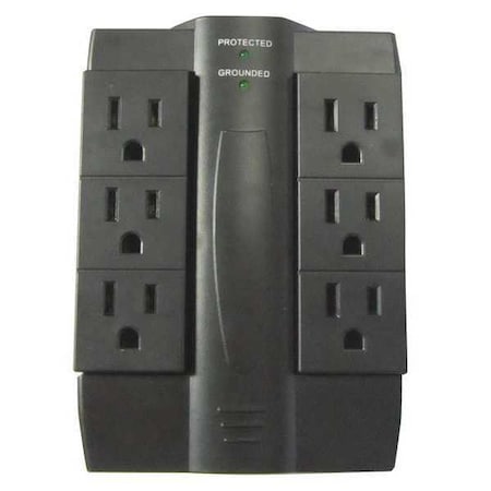 Plug Adapter,6 Outlets,Connector 5-15P