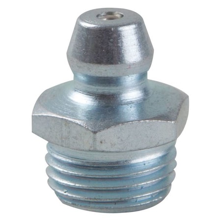 Grease Fitting,Straight,Stl,9/16 L,PK10