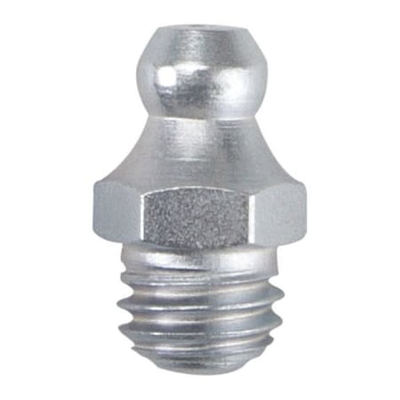 Grease Fitting,Straight,Stl,43/64L,PK10