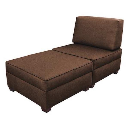 36 X 72Chaise Sleeper With Storage, Brown